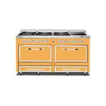 Viking TVDR6616IDA Tuscany Series 66" Dual Fuel Range with 6 Sealed Burners and 2 Induction Elements, and 7.6 cu. ft. Oven Capacity (Daffodil)