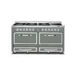 Viking TVDR6616IEU Tuscany Series 66" Dual Fuel Range with 6 Sealed Burners and 2 Induction Elements, and 7.6 cu. ft. Oven Capacity (Eucalyptus)