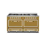 Viking TVDR6616IGH Tuscany Series 66" Dual Fuel Range with 6 Sealed Burners and 2 Induction Elements, and 7.6 cu. ft. Oven Capacity (Golden Hour)