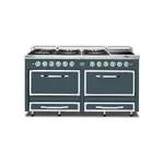 Viking TVDR6616ISQ Tuscany Series 66" Dual Fuel Range with 6 Sealed Burners and 2 Induction Elements, and 7.6 cu. ft. Oven Capacity (Squall)