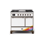 ILVE UMD10FDQNS3RABLP Majestic II 40 inch Dual Fuel Range (Liquid Propane, Solid Door, RAL, Burnished)