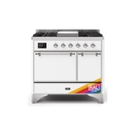 ILVE UMD10FDQNS3RACLP Majestic II 40 inch Dual Fuel Range (Liquid Propane, Solid Door, RAL, Chrome)