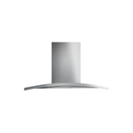 GE UVI7361SWSS 36" Curved Designer Island Range Hood with 450 CFM, 4 Speeds, LED Lighting and Dishwasher Safe Filter in Stainless Steel