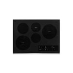 Whirlpool WCE97US0KS 30" Electric Cooktop with 5 Radiant Elements, 3000 Watts Heating Power, Control Lock Mode, Hot Surface Indicator Light (Stainless Steel)