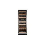 Avanti WCF148DE3S 24" Dual Zone Wine Cooler with 148 Bottle Capacity, Security Lock, Wooden Shelves, and LED Lighting, in Stainless Steel