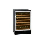 Avanti WCR506SS 24" Undercounter Wine Cooler with 50 Bottle Capacity, LED Lighting and Reversible Glass Door in Stainless Steel