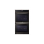 LG WDEP9423D 30" Smart Double Wall Oven with 9.4 cu. ft. Total Capacity, Air Fry, Convection, SmoothTouch Glass Controls and Self Clean in Printproof Black Stainless Steel