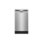 Whirlpool WDPS5118PM 18" Built-In Dishwasher with 8 Place Settings, 5 Wash Cycles, Cycle Memory, Quiet Cleaning Performance, High Temperature Wash Option, Control Lock Mode (Monochromatic Stainless Steel)