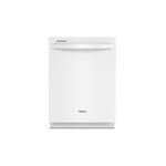 Whirlpool WDT740SALW 24 inch Built-In Dishwasher with 12 Place Setting, High Temperature Wash Option, Cycle Status Indicator, 5 Wash Cycles (White)