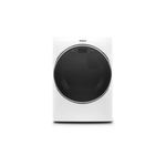 Whirlpool WED9620HW 27" Front Load Electric Dryer with 5 cu. ft. Capacity, Smart Appliance, Enhanced Troubleshooting, Static Reduce Option, Advanced Moisture Sensing (White)