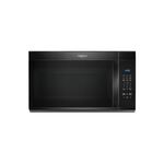 Whirlpool WMMS3130RB 30 inch Over-the-Range Microwave with 1.7 cu. ft. Capacity, 1000 Cooking Watts, 10 Power Levels, Express Cooking Buttons, Dishwasher-Safe Turntable Plate (Black)