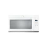 Whirlpool WMMS3130RW 30 inch Over-the-Range Microwave with 1.7 cu. ft. Capacity, 1000 Cooking Watts, 10 Power Levels, Express Cooking Buttons, Dishwasher-Safe Turntable Plate (White)