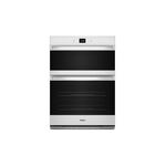 Whirlpool WOEC5027LW 27" Wall Oven with Microwave Combo, 5.7 cu. ft. Total Capacity, Air Fry Mode, Frozen Bake™ Technology, Control Lock Mode, Senor Cooking (White)