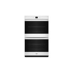 Whirlpool WOED5030LW 30" Smart Double Wall Oven with 10 cu. ft. Oven Capacity, Air Fry Mode, Adjustable Self-Clean Option, Assisted Cooking, Control Lock Mode, Sabbath Mode (White)