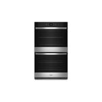 Whirlpool WOED5030LZ 30" Smart Double Wall Oven with 10 cu. ft. Oven Capacity, Air Fry Mode, Adjustable Self-Clean Option, Assisted Cooking, Control Lock Mode, Sabbath Mode (Fingerprint Resistant Stainless Steel)