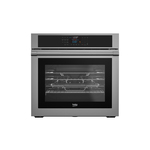 Beko WOS30200SS 30" Built-In Single Electric Wall Oven with 5.7 cu. ft. Capacity, Twin Turbo Convection, AirFry, Faster Preheat Time, in Stainless Steel