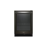 Whirlpool WUB50X24HV 24" Undercounter Beverage Center with 5.2 cu. ft. Capacity, LED Interior Lighting, Wine Storage, Temperature Sensor Alert, Electronic Temperature Controls (Black Stainless Steel)