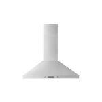 Whirlpool WVW93UC0LS Wall Mount Range Hood with 400 CFM, Dishwasher-Safe Grease Filter, LED Task Lighting, Damper Included (Stainless Steel)