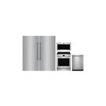 Frigidaire 5-Piece Kitchen Package with FPRU19F8WF 33 Inch Refrigerator Column, FPFU19F8WF 33 Inch Freezer Column, PCFI3080AF 30 inch Induction Range, PMOS1980AF OTR Microwave and PDSH4816AF 24 inch Dishwasher in Stainless Steel