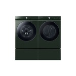 Samsung Front Load Laundry Pair with WF53BB8900AG 27 inch Smart Front Load Washer, DVE53BB8900G 27 inch Smart Electric Dryer and WE502NG 27 Inch Pedestal in Green