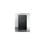 Summit CR2110B 12 inch Electric Cooktop with 2 Elements, SCHOTT CERAN Glass Surface, Push-to-Turn Controls and Residual Heat Indicator Light in Black