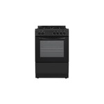 Element EGR244MCCB 24 inch Freestanding Gas Range with 4 Sealed Burners, 2.4 cu. ft. Oven Capacity, Storage Drawer and Digital Timer (Black)