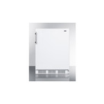 Summit FF61WADA 24 inch Compact Refrigerator with 5.5 cu. ft. Capacity, ADA Compliant, Automatic Defrost, in White