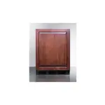 Summit FF63BKBIIF 24 inch Compact Refrigerator with 5.5 cu. ft. Capacity, Adjustable Glass Shelves, Door Storage, Wine Shelf, in Panel Ready