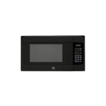 GE GCST11N1WBB Countertop Microwave with 1.1 Cu. Ft. Capacity, 950 Cooking Watts and Two-Step Child Lock (Black)