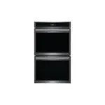 Frigidaire GCWD3067AD 30 inch Gallery Series Electric Double Wall Oven with 10.6 cu. ft. Total Capacity, Total Convection, and Air Fry (Black Stainless Steel)