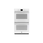 GE JTD3000DNWW 30 inch Smart Built-In Double Wall Oven with 10 cu. ft. Total Capacity, Self-Clean with Optional Steam Clean and Hidden Bake Element (White)