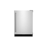 KitchenAid KUR114K 24 inch Undercounter Compact Refrigerator with 5 cu. ft. Capacity, Interior LED Lights and Automatic Defrost (Stainless Steel, Right Hinge)