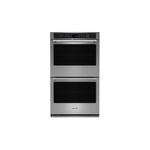 Maytag MOED6027LZ 27 Inch Double Wall Oven with 8.6 cu. ft Oven Capacity, High Temp Self Clean, Sabbath Mode, Control Lock, Electronic Touch Control, Air Fry Mode in Fingerprint Resistant Stainless Steel