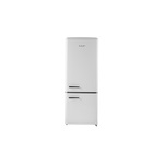 iio MRB19207IOFW 22 inch Fun Series Retro Bottom Freezer Refrigerator with 7 cu. ft. Capacity, Antibacterial Liner, Low Noise Compressor and LED Lighting (Frost White)