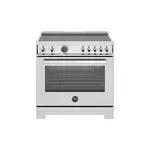 Bertazzoni PRO365ICFEPXT Professional Series 36 inch Induction Range with 5 Elements, 5.7 cu. ft. Oven Capacity, Self-Clean, Air Fry and Cast-Iron Griddle (Stainless Steel)