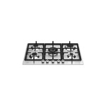 Bertazzoni PROF305CTXVLP Professional Series 30 inch Front Control Gas Cooktop with 5 Burners, Cast Iron Grates, Fail-Safe Thermocouple Technology, ADA Compliant, in Stainless Steel (Liquid Propane)