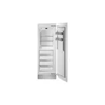 Bertazzoni REF30FCIPRR23 30 inch Built-In Freezer Column with 16.8 cu. ft. Total Capacity, Automatic Ice Maker, White Aluminum Interior, LED Lighting, Digital Touch Control Interface, Sabbath Mode, in Panel Ready (Right Hinge)