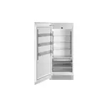 Bertazzoni REF36RCPRL23 36 inch Built-In Column Refrigerator with 21.5 cu. ft. Capacity, White Aluminum Interior, Intuitive Digital Touch Controls, Variable Speed Compressor, in Panel Ready (Left Hinge)