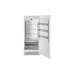 Bertazzoni REF36RCPRR23 36 inch Built-In Column Refrigerator with 21.5 cu. ft. Capacity, White Aluminum Interior, Intuitive Digital Touch Controls, Variable Speed Compressor, in Panel Ready (Right Hinge)