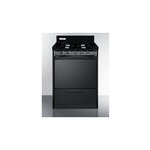 Summit TNM6107C 24 inch Gas Range with 4 Open Burners, 2.92 cu. ft. Oven Capacity and ADA Compliant in Black