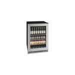 U-Line UHBV024SG01A 24 inch 1 Class Beverage Center with 5.7 cu. ft. Capacity, LED Lighting and Three Adjustable Glass Shelves in Stainless Steel