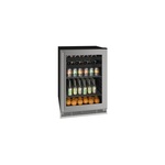 U-Line UHBV124SG01A 24 inch 1 Class Series Beverage Center with 5.5 cu. ft. Capacity, Convection Cooling System, in Stainless Steel Frame Glass