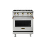 Viking VGR5304BSSBBLP 5 Series 30 inch Sealed Burner Gas Range (Stainless Steel with Brass, Liquid Propane)